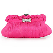 Elegante Satin Folds Strass Abendtasche