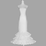 Nylon Zeemeermin en Trompet Toga 3 tier vloer lengte slip stijl / bruiloft onderrokken