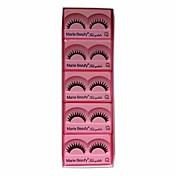 10 Pair Black Machine Made False Eyelashes MB749