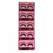 10 Pair Black Machine Made False Eyelashes YBK158