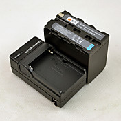 DSTE 7.2V 7400mAh NP-F970/F950/F930 Li-ion batteri & US Plug til Sony HVR-Z1 CCD-TRV36E