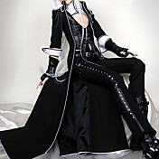 Brilliant Cool Long Sleeve Black Uniform Cloth Doll Cosplay Punk Lolita Outfit