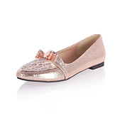 Stylish Leatherette Flat Heel Closed Toe With Bowknot/Rhinestone Honeymoon Shoes (More Colors)