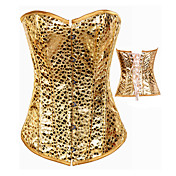 Goldene Leopard Satin Punk Lolita Korsett