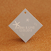Personalized Rhombus Favor Tag - Starfishs (Set of 30)