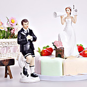 descarada pareja de novios adorno de torta