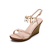 Stylish Leatherette Wedge Heel Sandals Party / Evening Shoes(More Colors)