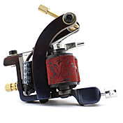 Carbon-Steel Wire-Cutting Dual Coils 10 Wraps Tattoo Machine for Shader