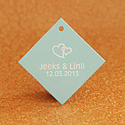 Personalized Rhombus Favor Tag - Love You (Set of 30)
