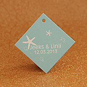 Personlig Rhombus Favor Tag - Beach Theme (Set of 30)