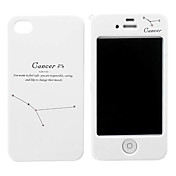 Cancer Pattern Hard Full Body Case for iPhone 4/4S