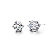 Charming Platinum Plated Crystal Earrings(Width*Length 8mm*8mm)