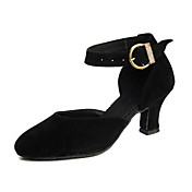 Women's Suede Upper Ankle Strap Modern / Ballroom Dance Shoes With Buckle