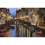 Printed Art Landscape Venezia All’Alba by Guido Borelli