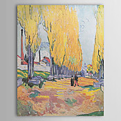 Famoso dipinto ad olio Les-alychamps-autunno di Van Gogh