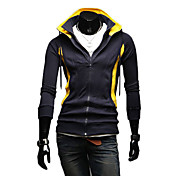 Alla moda a due zip Felpa con cappuccio da uomo con cappuccio (colori assortiti)