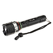 UltraFire Akku 5-Mode XML-T6 Zoom LED-Taschenlampe (1000LM, 1x18650, Schwarz)