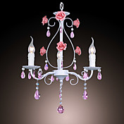 120W Natur Inspirert lysekrone med 3 lamper og i Candle Feature Shades E14/E12