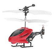 3.5-kanals 80mm Red Infrarød fjernbetjening helikopter til iPhone, iPad og Android (knap batterier)