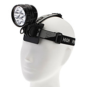 LetterFire LF60 3-Mode CREE XML-T6 LED Scheinwerfer (4800LM 4x18650 Schwarz)