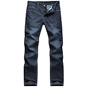 Herren Dark Blue Thin Summer Long Jeans