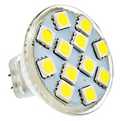 MR11 2W 12x5050SMD 100-150LM 6000-6500K natürliches weißes Licht LED-Spot-Lampe (AC / DC 12V)