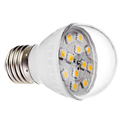 E27 2W 12x5050 SMD 140-170LM 2800-3200K Warm White Light LED Ball Bulb (220V)