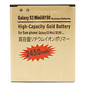 Batterie de téléphone portable pour Samsung Galaxy S3 Mini/i8190 (3,7 V, 2450 mAh)