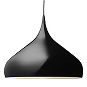 60W Luz Pingente moderno com Spinning-top Sombra alumínio em Elegant Design Streamline