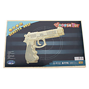 DIY Wooden 3D Colt Pistol Style Puzzle (2pcs)