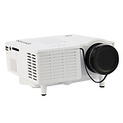 ミニHDホームLEDプロジェクター320 * 240映画館、PCのラップトップVGA入力USB UC28