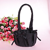 Eenvoudige bloemenmand In Black Satin