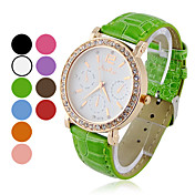 Women's Multi-Functional Quartz Analog Round Zircon Wrist Watch (Assorted Colors)