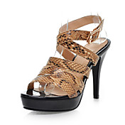 Stylish Leatherette Stiletto Heel Sandals With Buckle Party / Evening Shoes (More Colors)