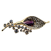 Alloy elegante com o broche de cristal Mulheres