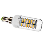E14 5W 120x3258SMD 380-410LM 3000-3500K luz branca quente com tampa de lâmpada LED de milho (220V)