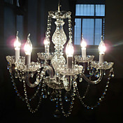 vela caracterizado lustres de cristal com 6 luzes