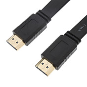 Placcato in oro HDMI v 1.4 M / M Cavo 3D Supporto per Smart LED HDTV, Apple TV, PS3, XBOX 360, Blu-ray (1,8 m, rosso e bianco)