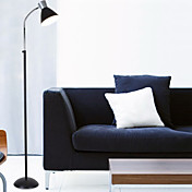 60W Modern Floor Light with Metal Pole in Minimalist Style(Selectable Color)