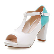 Cuero sandalias de tacón grueso con zapatos de / Party / noche casual conjuntas Split (más colores)