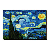 C1889 La noche estrellada de Vincent Van Gogh famoso lienzo envuelto para galerías