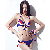 Mujeres Sexy Halter Multi-Color Bikini caliente