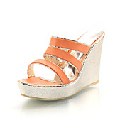 Stylish Leatherette Wedge Heel Sandals Party / Evening Shoes(More Colors)