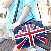 British style Fashion Contrast Color Tote