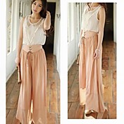 Women's Bohemian Bandage Wide Leg Pants (Perzik)