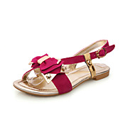 Fashion Suede Flat Heel Sandals With Bowknot Party/Evening Shoes(More Colors)