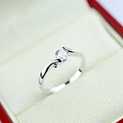 Hübsche Platinum mit Zirkonia Ring überzogen