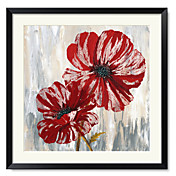 Framed Art Print Floral Red Poppies II by Willow Way Studios, Inc.