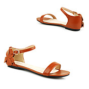 Fabulous Leather Flat Heel Sandals With Buckle Casual Shoes(More Colors)