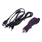4-In-1 Car Charger for NDS/PSP (Purple)